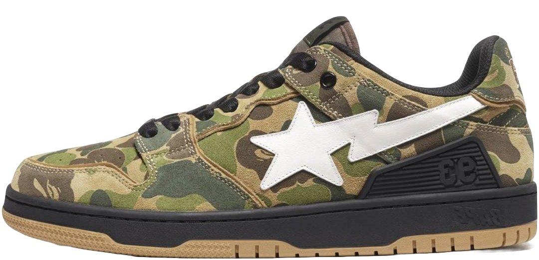 A Bathing Ape Bape SK8 Sta ABC Camo Green