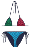 Gucci GG Multicolor Triangle Bikini