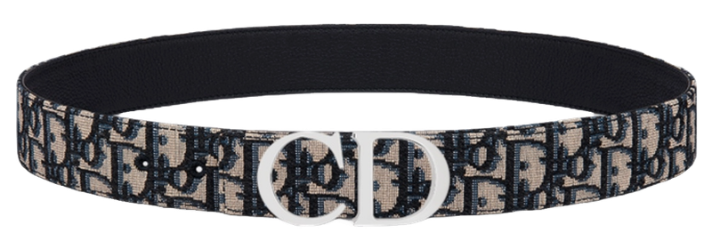 Christian Dior Jacquard Belt Dior Oblique CD Buckle