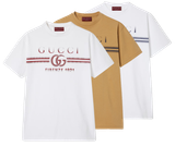 T-shirt in jersey di cotone con stampa Gucci