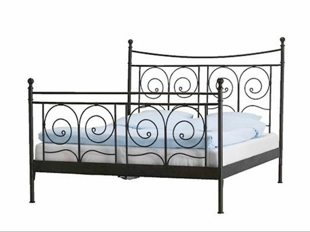 Bed Frame - Full IRON BLACK , NEW FLOOR SAMPLE