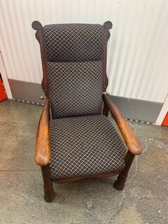 CHAIR,HAND MADE AND CARVED , ULPORSTERED CHAIR
