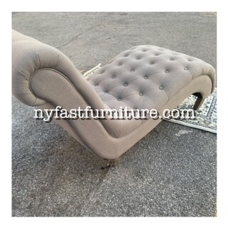 SOFA/ KAUCH FRENCH STYLE , GREY COLOR TUFTED