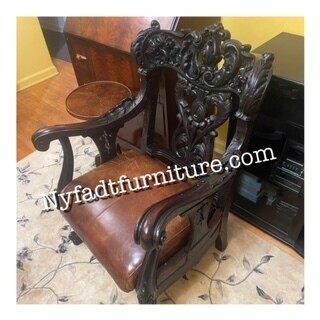 CHAIR HAND MADE , HAND CARVED, 19th CENTURY, ONLY ONE ON the WORLD