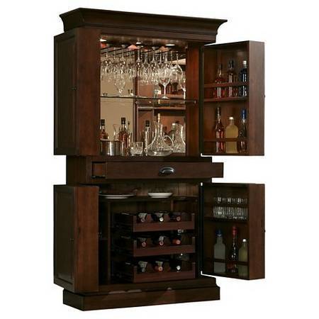 Francesca CORNER Bar Cabinet with Wine Storage
