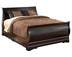 Full Sleigh Bed FRAME BLACK, NEW FLOOR SAMPLE