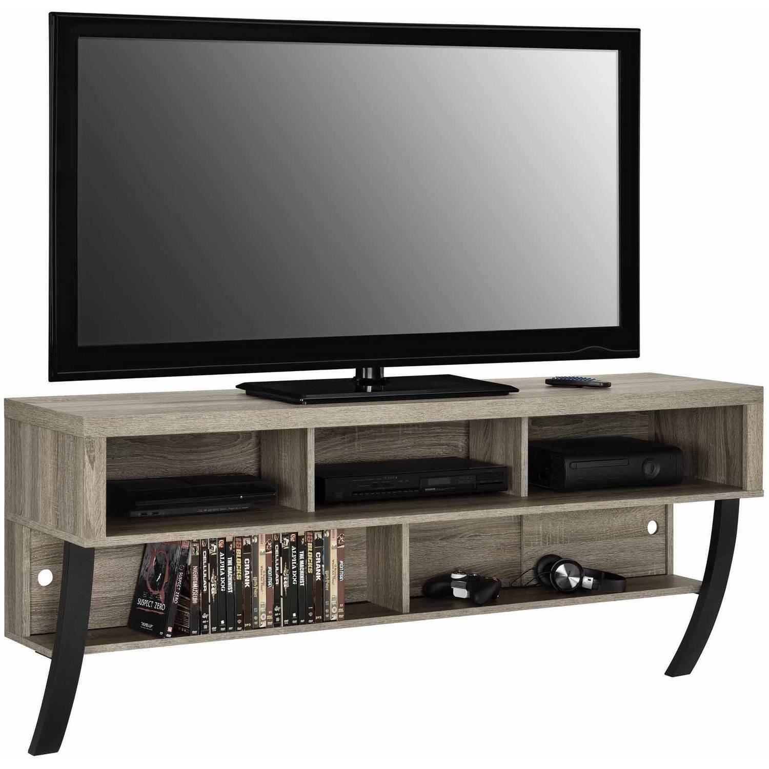 Wall Mounted TV Stand for TVs up to 65&quot;, Sonoma Oak