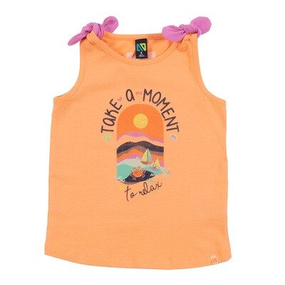 Orange Tank top - Holiday Moments 7-10y