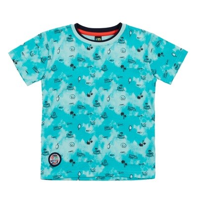 T-shirt turquoise - Party Piscine 6 ans