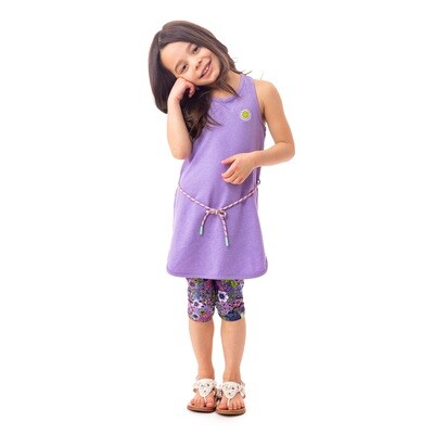 Lilac tunic - Peace and Love 7-14y