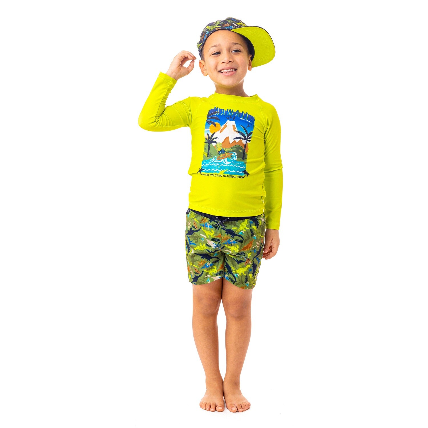 T-shirt maillot UV lime  6  ans