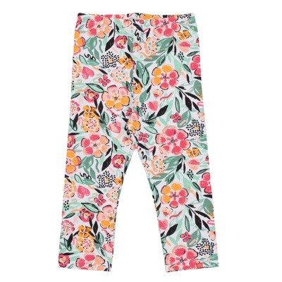 Mint 3/4 legging- Asian jungle 8-12y