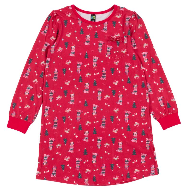 Robe de nuit rouge 5 ou 6 ans