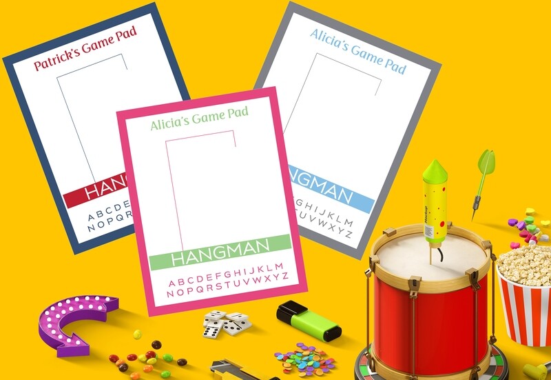 Bold Color Game Pad - Hangman