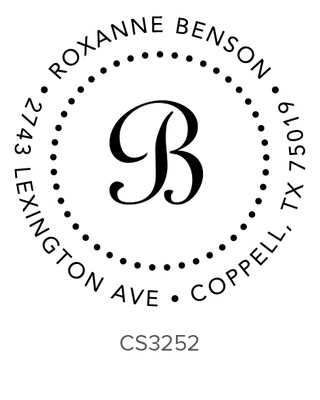 Initial Self Inking Stamp - Address