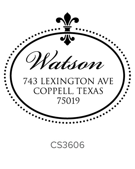 Vintage Self Inking Stamp - Address