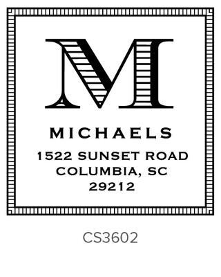 Bold &amp; Clean Self Inking Stamp - Address