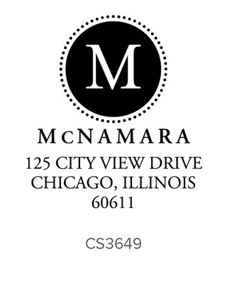 Modern Self Inking Stamp - Address popular