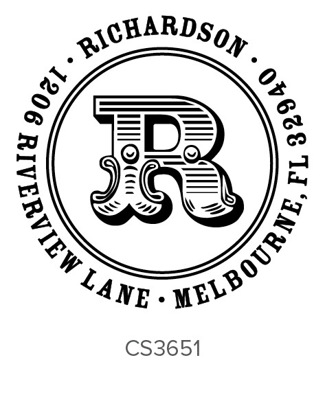 Bold Self Inking Stamp - Address