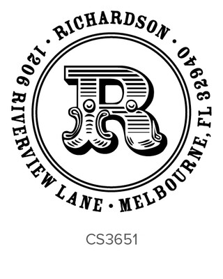 Bold Self Inking Stamp - Address