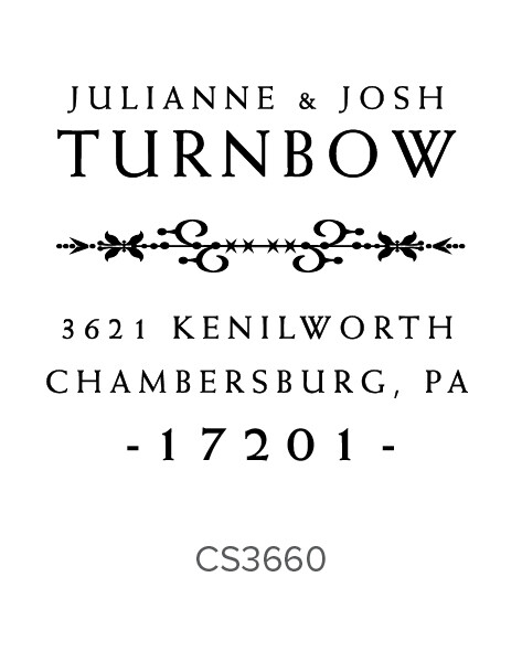 Boho Self Inking Stamp - Address