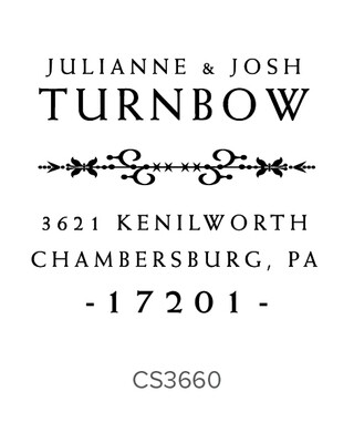 Boho Self Inking Stamp - Address