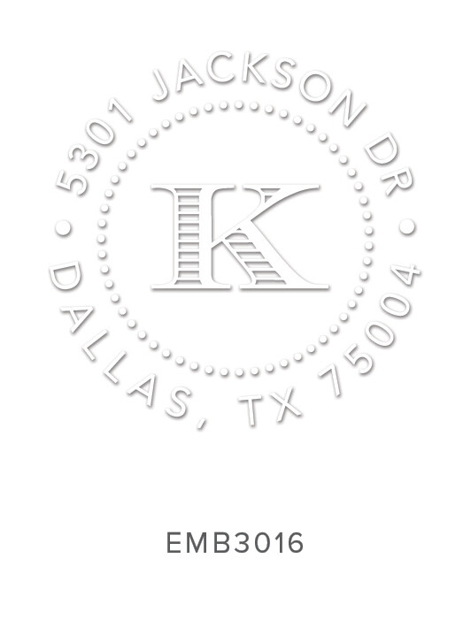 Bold Initial Address Embosser | Industry Best