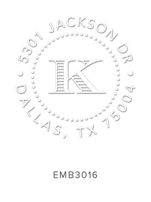 Bold Initial Address Embosser | Industry Best