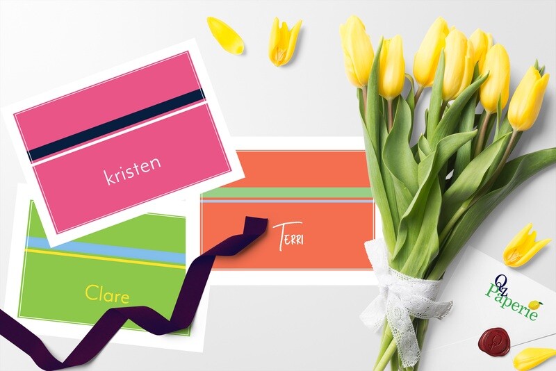 Color Blocks A1 Folded Note