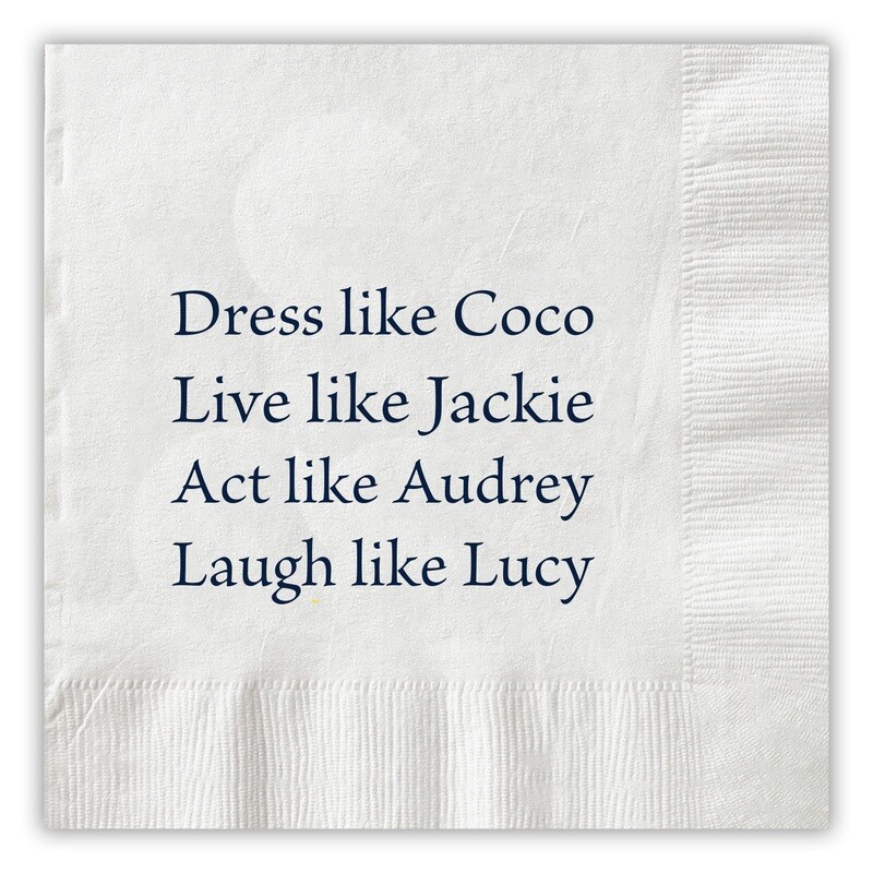 Coco Cocktail Napkins - set of 25