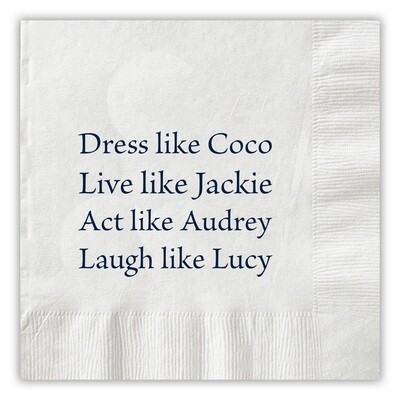 Coco Cocktail Napkins - set of 25