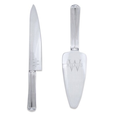 Acrylic Cake Knife &amp; Server Set