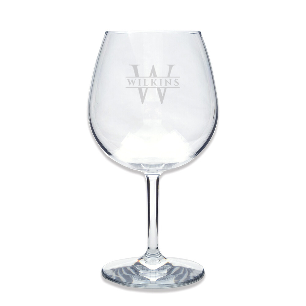 Acrylic Red Wine Glass