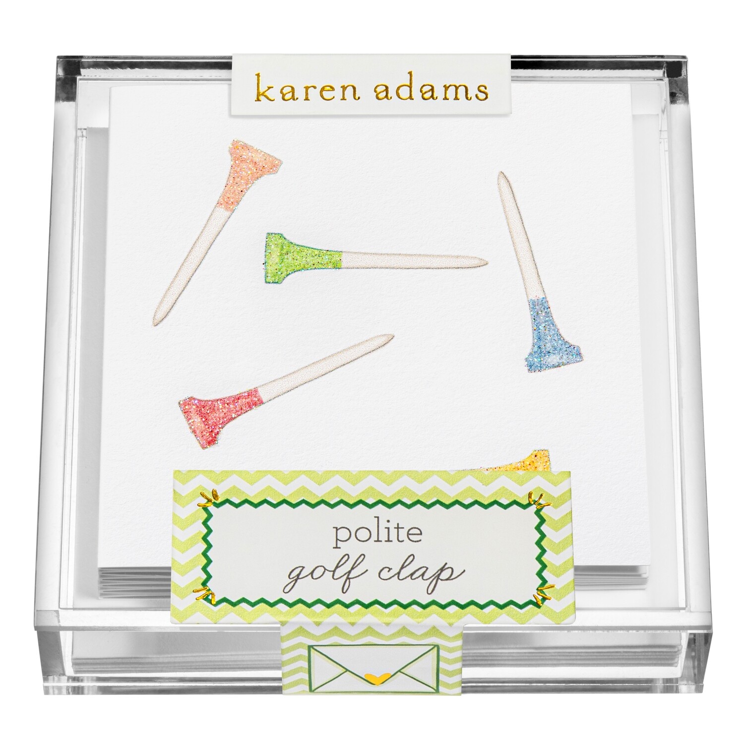 Golf Tee Gift Enclosures in Acrylic Box