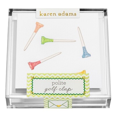 Golf Tee Gift Enclosures in Acrylic Box