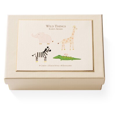 Wild Things Folded Note Card Box