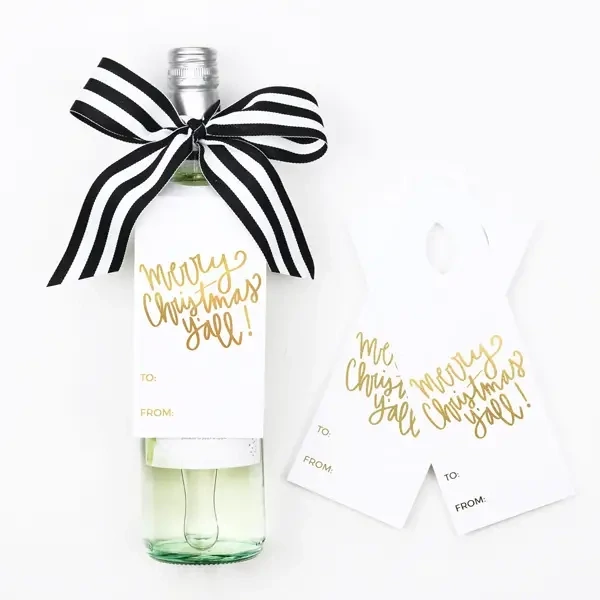 Wine Tags | Merry Christmas Y'all | A Wine &amp; Spirits Gift Kit