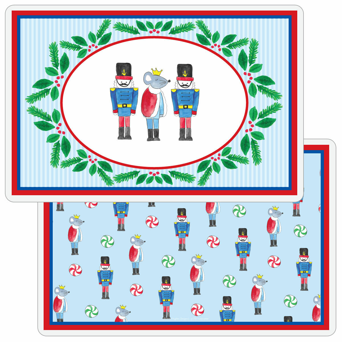 Nutcracker Laminated Christmas Place Mat
