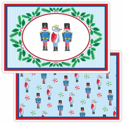 Nutcracker Laminated Christmas Place Mat