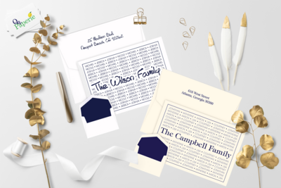 Raised Ink Folded Notes