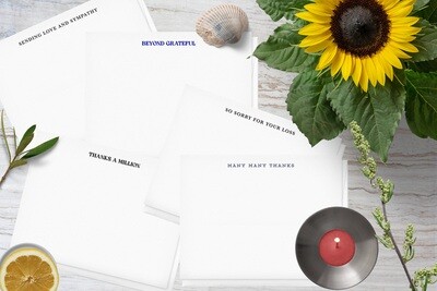 Letterpress Flat Notes