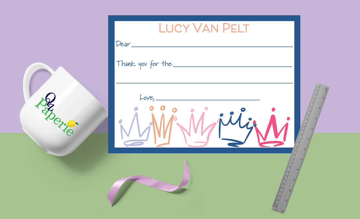 Snarky Princess A6 Fill-in Flat Notes | Children&#39;s Stationery