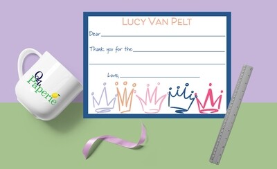 Snarky Princess A6 Fill-in Flat Notes | Children's Stationery