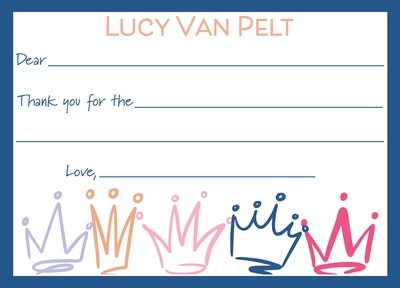 Princess A6 Fill-in Flat Notes template