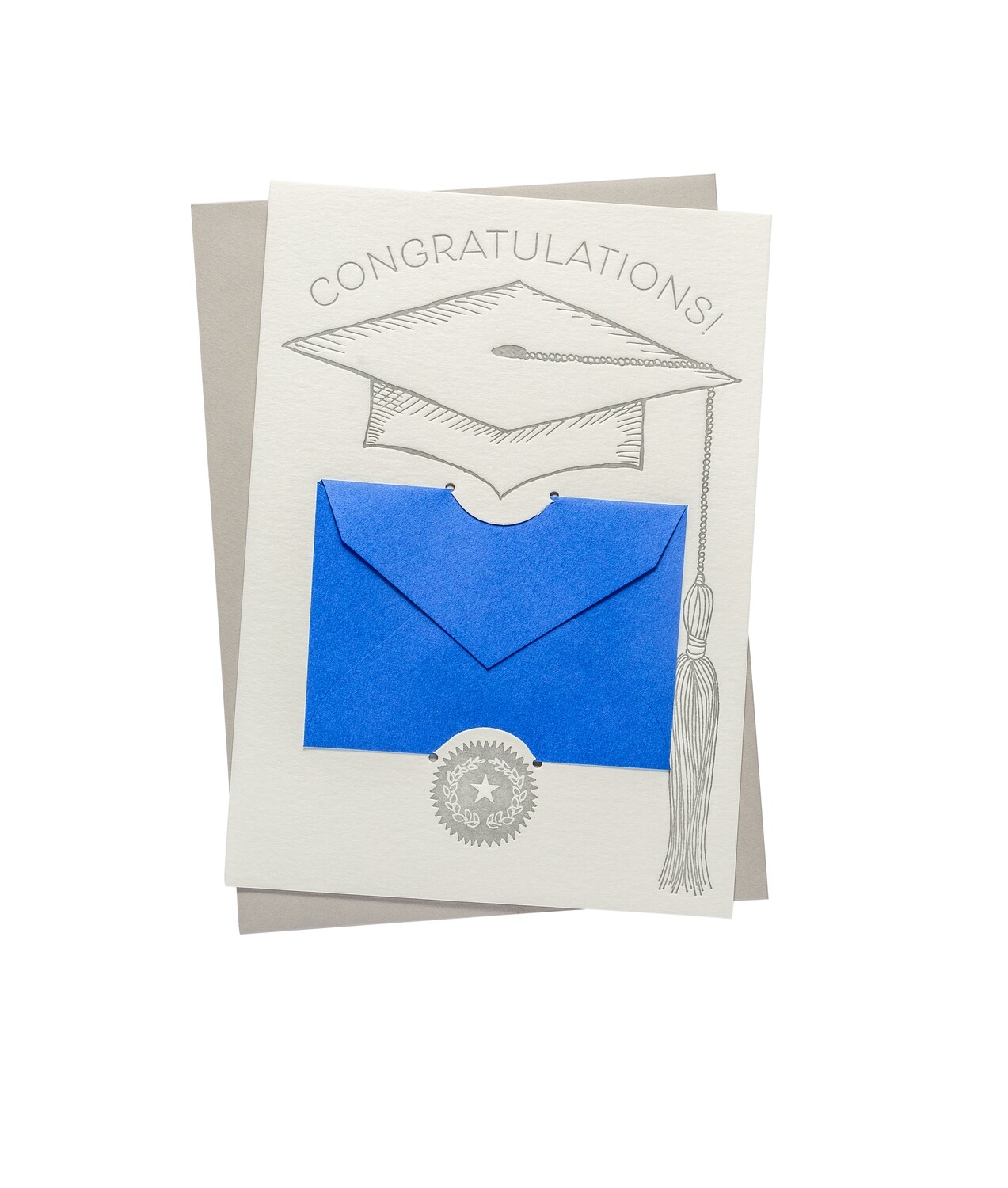 Letterpress Gift Card Holder | Graduate
