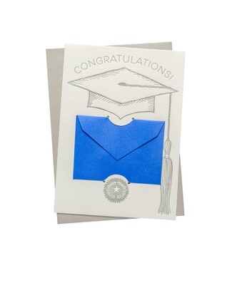 Letterpress Gift Card Holder | Graduate