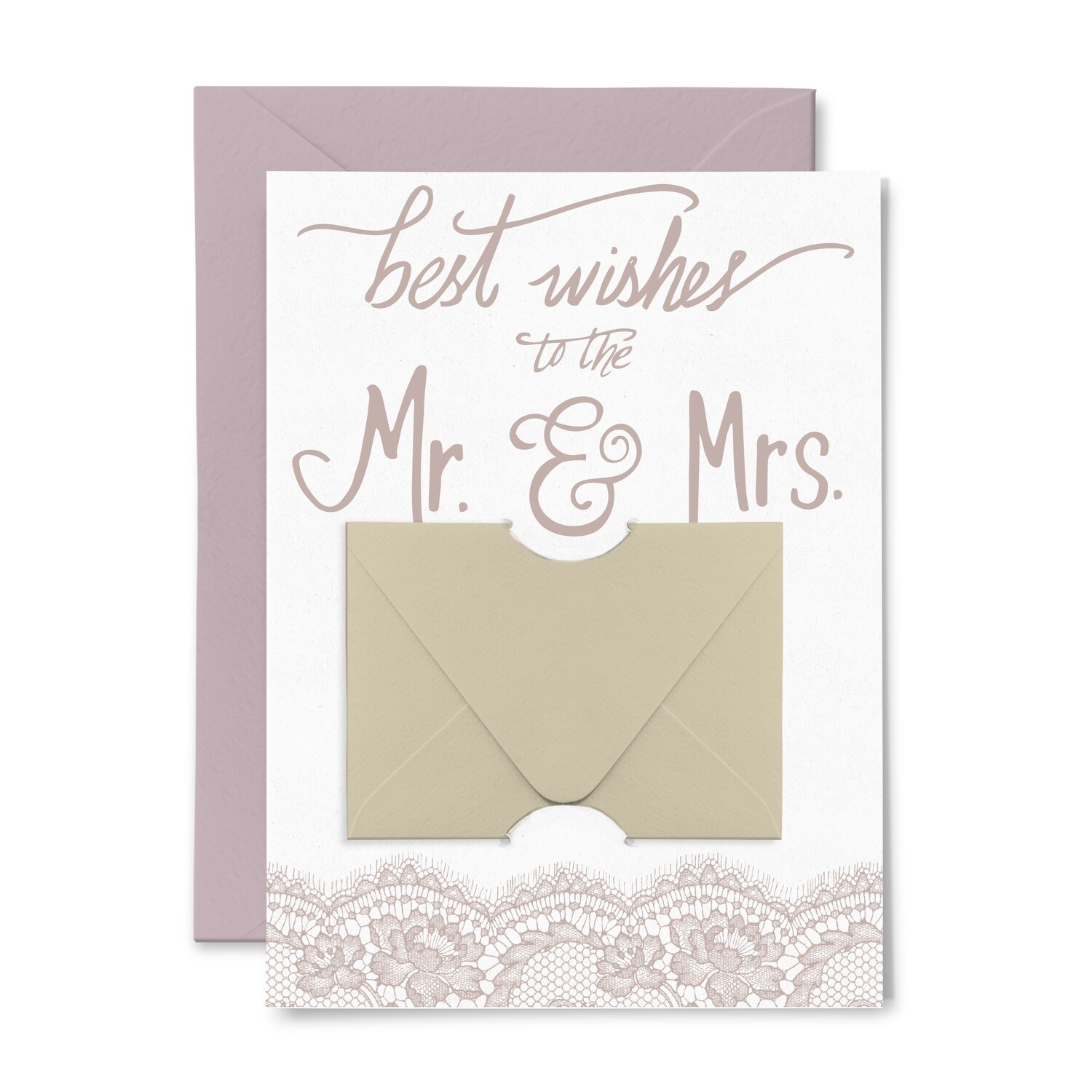 Letterpress Gift Card Holder | Mr. and Mrs.
