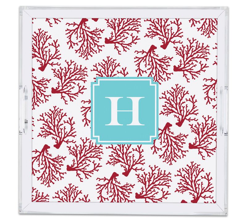 Square Large Acrylic Tray with Full Color Insert