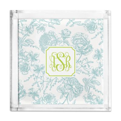 Square Petite Acrylic Tray with Full Color Insert