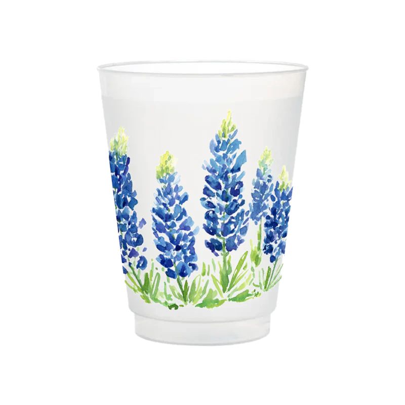 Bluebonnet Fields | Frosted Party Cups | Great Gift
